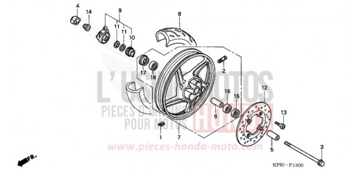ROUE AVANT SH1501 de 2001